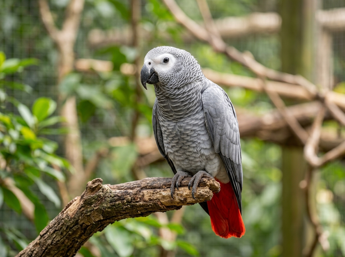 Kongo-Graupapagei (Psittacus erithacus)