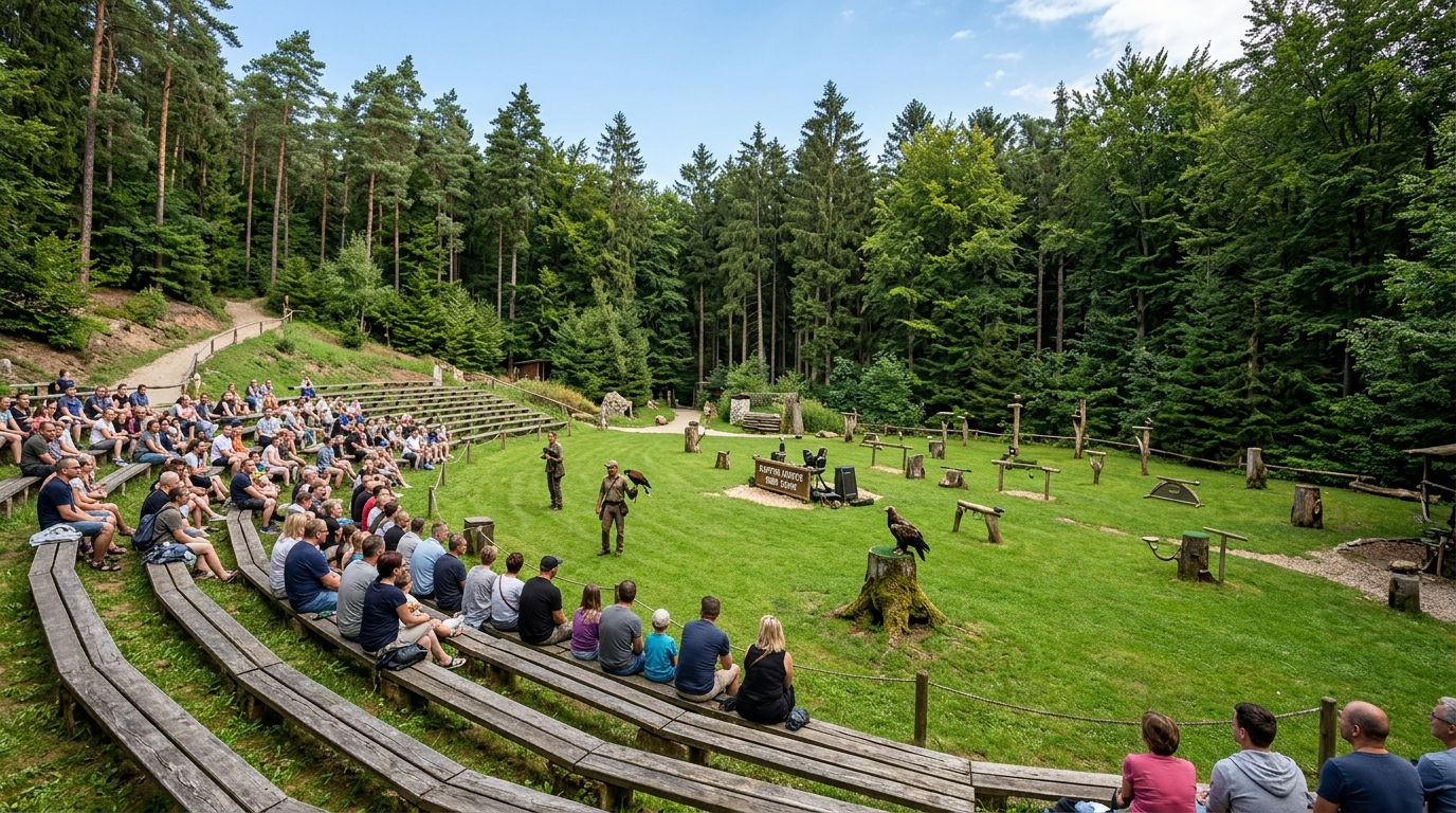 Vogelpark Waldpark Kulisse